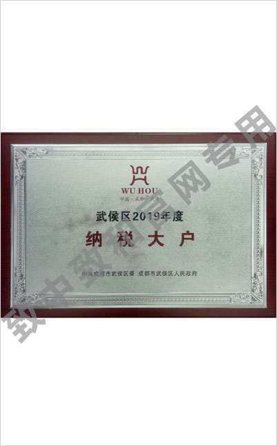 成都市武侯区2019年度纳税大户